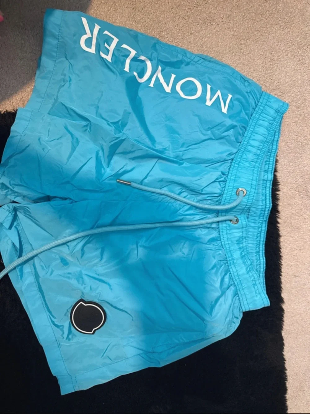 Moncler Turquoise Blue Windbreaker with Branded Tag - Picture 2 of 6